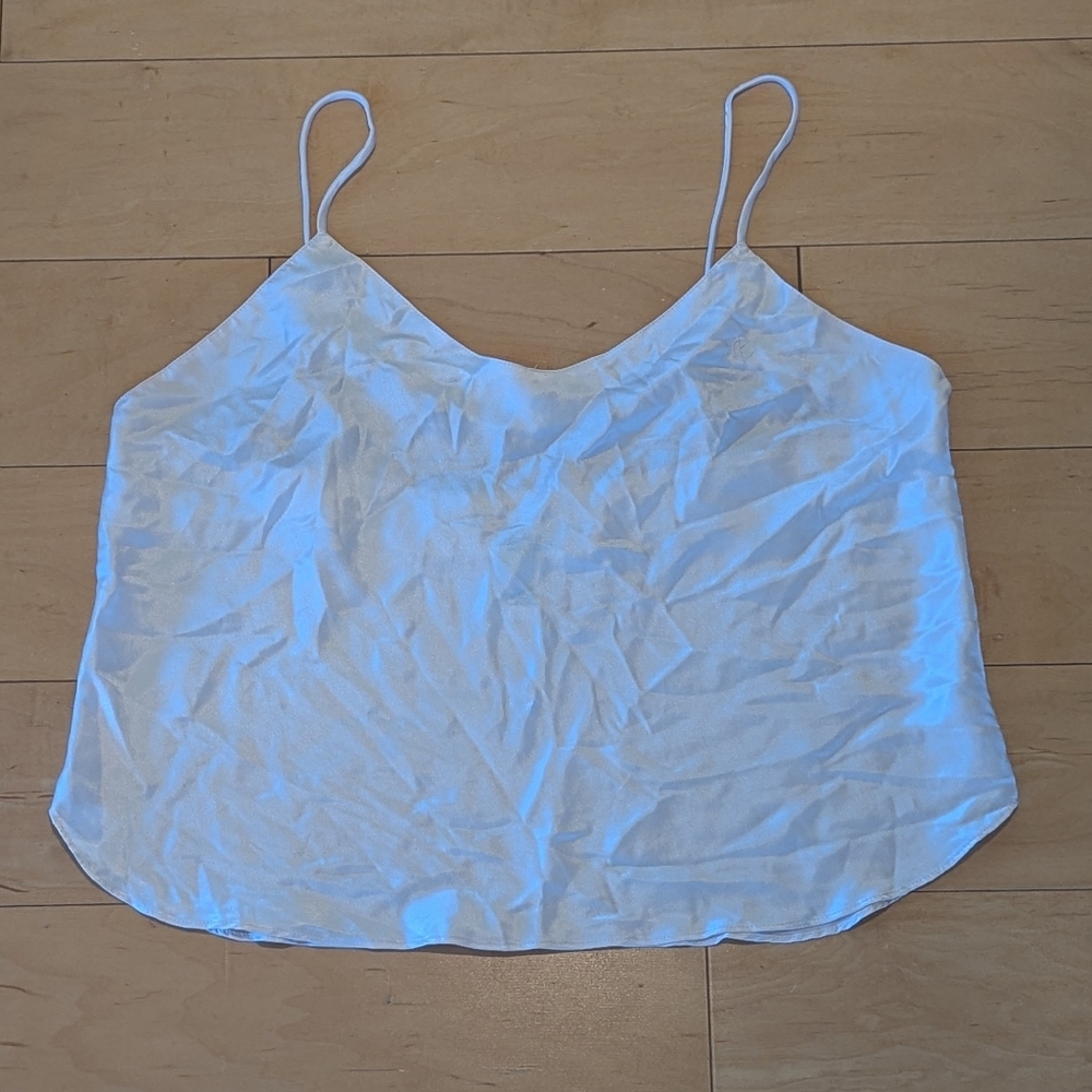 🌸 Calvin Klein Pale Pink Y2K Cami Tank | Size Large | Adjustable Straps